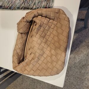 Woven Tan Handbag
